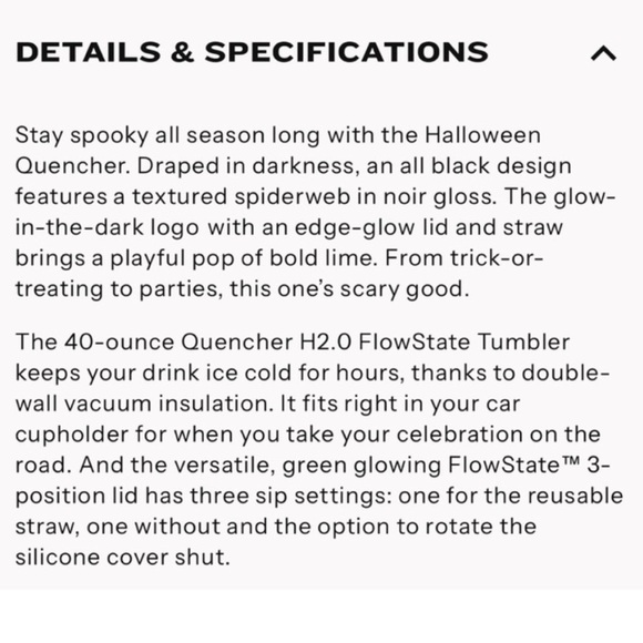 GLOW HALLOWEEN STANLEY H2.0
FLOWSTATE TUMBLER 40oz LIMITED EDITION NEW - Picture 5 of 5